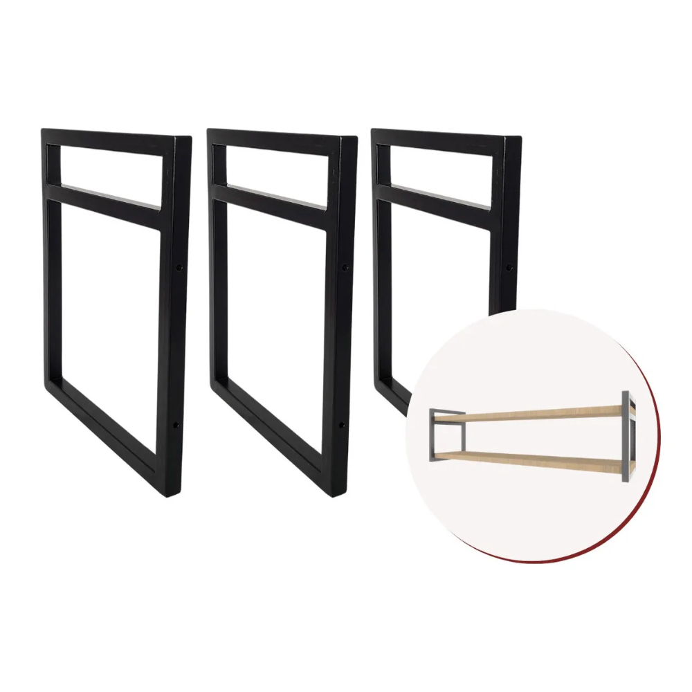 3 peças - Suportes de Metal Reforçado Multiuso